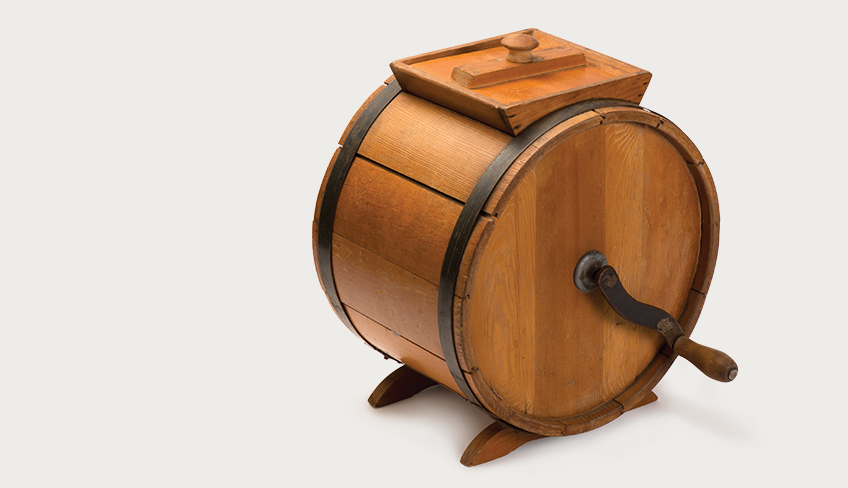 Butter Churn from Inglewood Antique Market in Caledon. Photo by: Pete Paterson