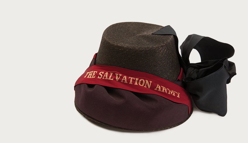 Salvation Army Bonnet from Dufferin County Museum and Archives. Photo by Pete Paterson.