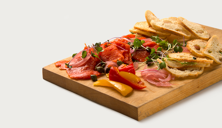 Salmon platter from Barley Vine Rail Co. in Orangeville | Photo by: Pete Paterson